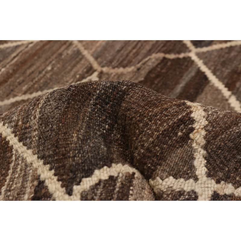 Sivas Brown Kilim 6'1" x 7'9" - 6'1 x 7'9