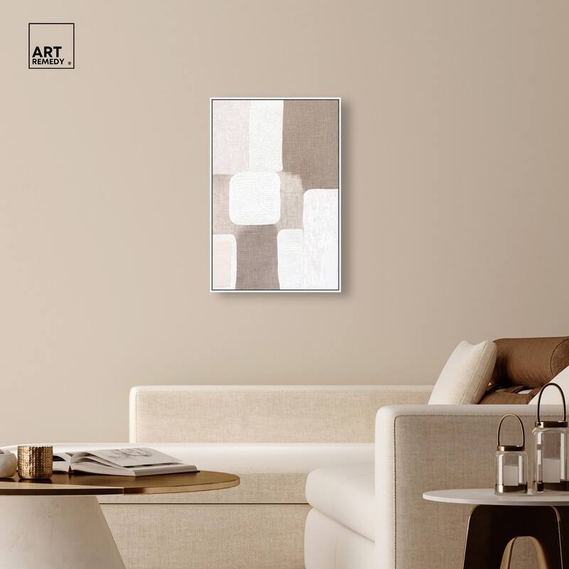 Stucco Squares I Canvas by Art Remedy