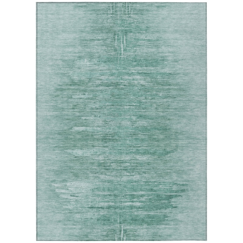 Machine Washable Indoor/ Outdoor Chantille Solid Ombre Rug