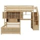 preview thumbnail 8 of 10, Loft Bed with Built-in Desk and Staircase, With Storage Compartments and Shelves