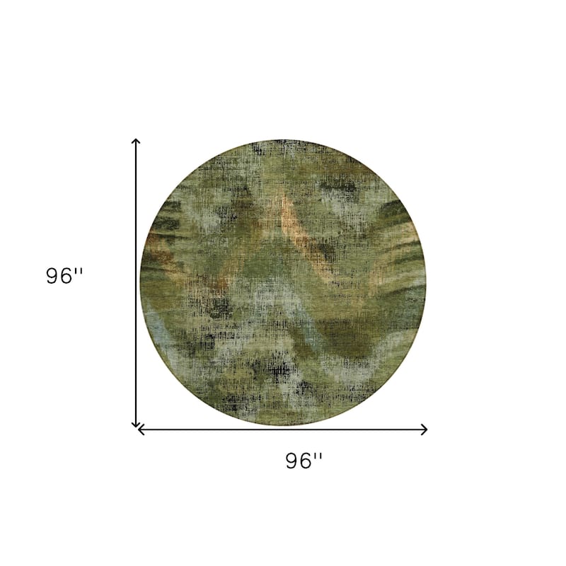 HomeRoots Abstract Transitional Rectangle Outdoor Rug