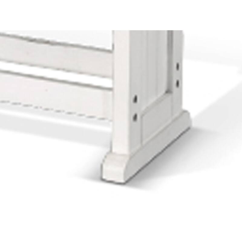 Orso Counter Height Dining Bench, Farmhouse Off White, Brown, 48 Inch
