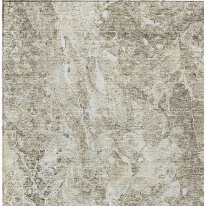 HomeRoots Abstract Transitional Rectangle Outdoor Rug
