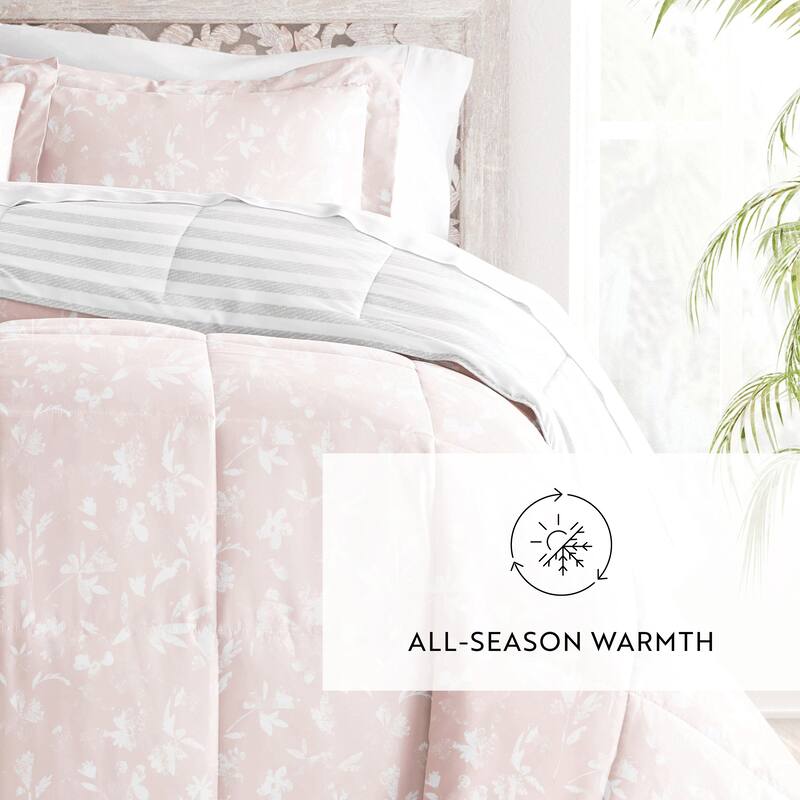 Becky Cameron Premium Pressed Flowers Reversible Comforter Set