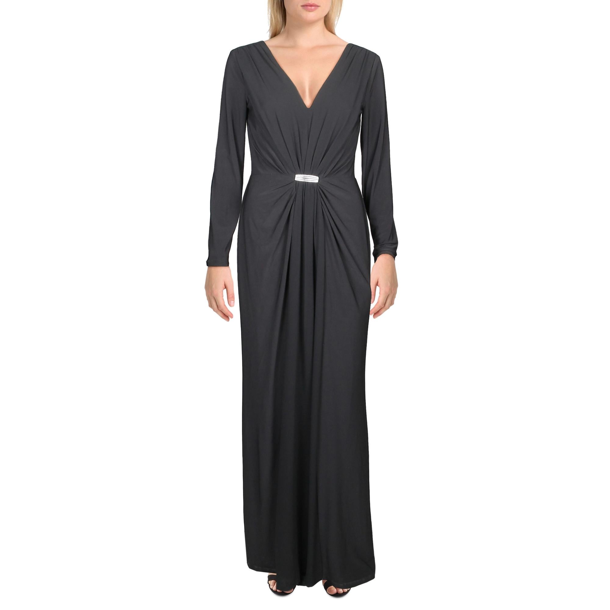 black wrap evening dress Big sale - OFF 68%