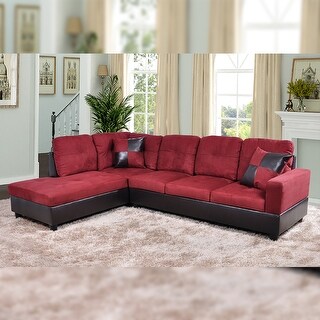 Star Home Living 2-piece Red Sectional