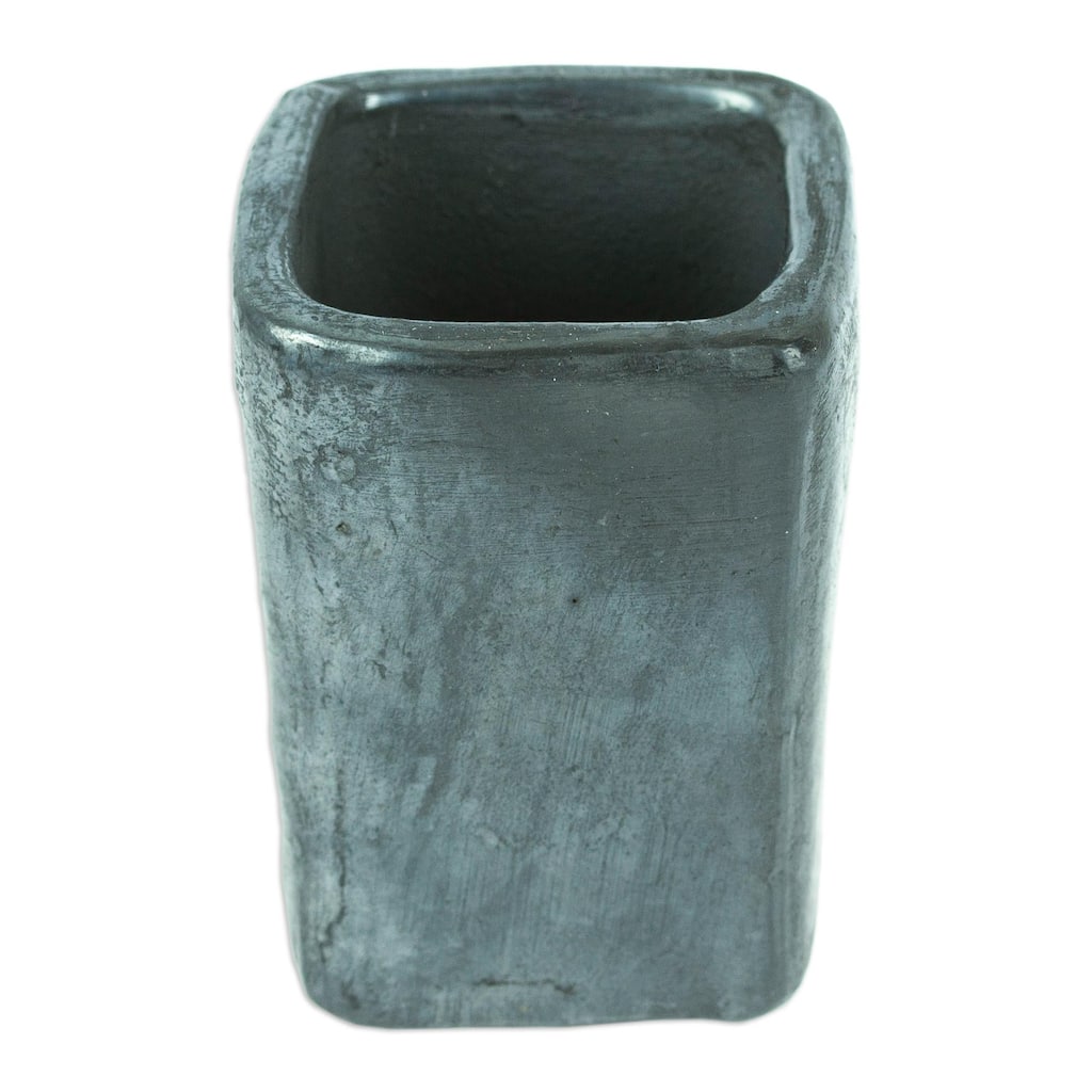 Novica Handmade Festive Tradition Barro Negro Shot Glass