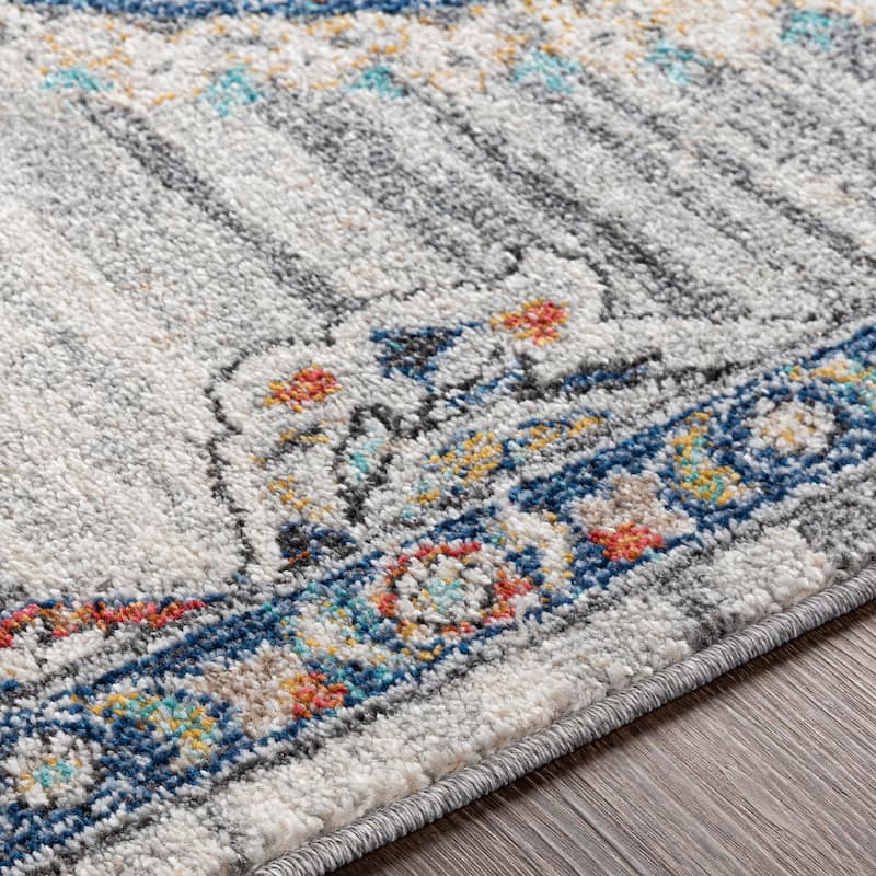 Gabbie Distressed Medallion Area Rug