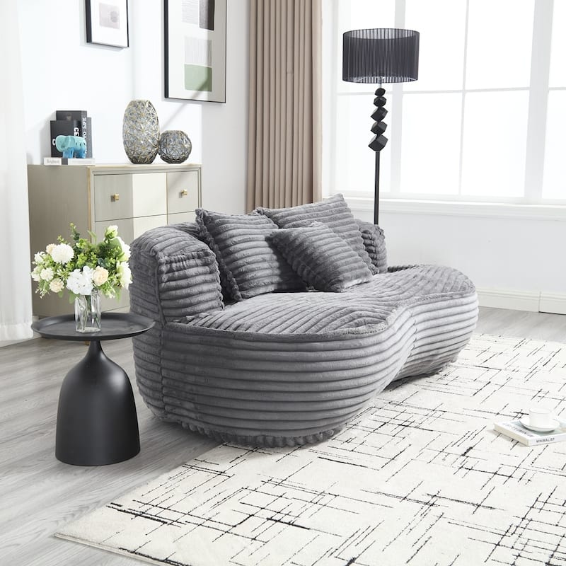 Comfort Lounger High Back Bean Bag Chair