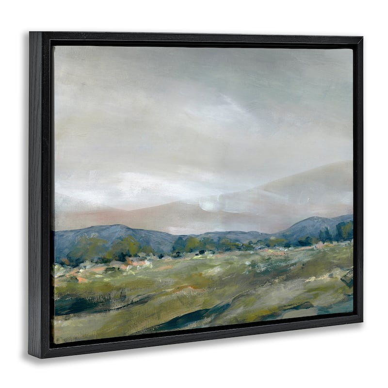 Stupell Foggy Morning Mountains Framed Floater Canvas Wall Art Design By Carol Robinson