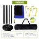 preview thumbnail 9 of 9, Blue Steel and PE Adjustable Volleyball Net Set,Portable and Weatherproof