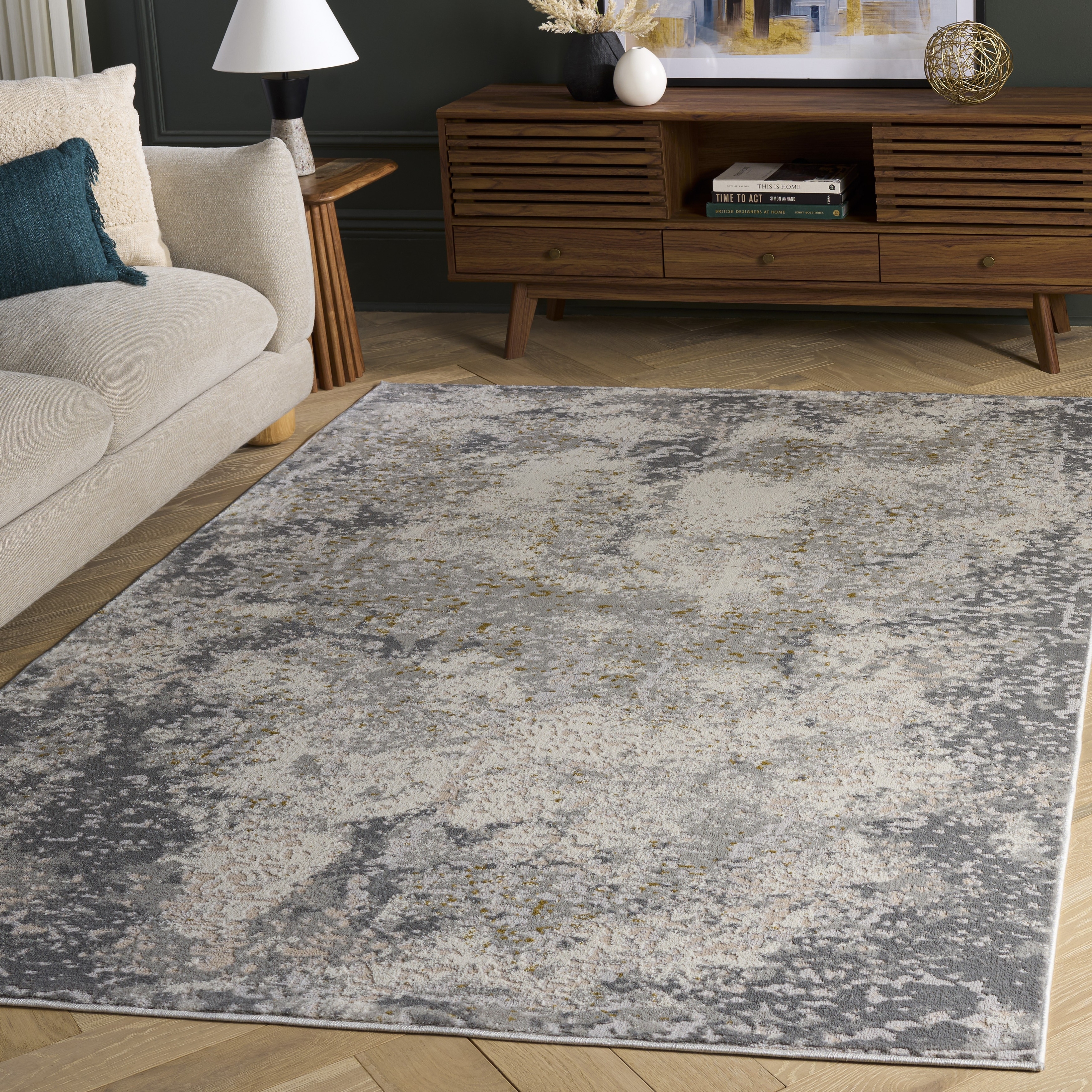 SAFAVIEH Palma Aradhana Modern Abstract Area Rug