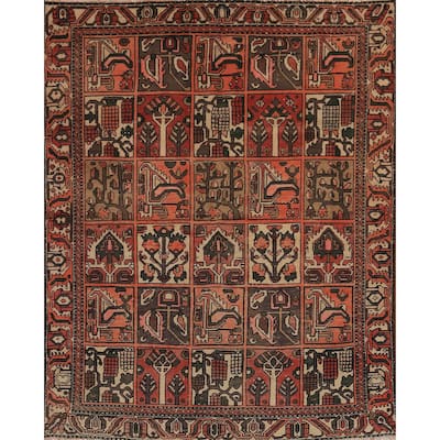 Garden Design Balouch Persian Rug Handmade Wool Carpet - 5'2" x 6'3"
