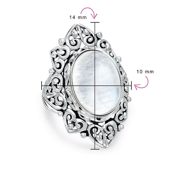 sterling silver moonstone ring