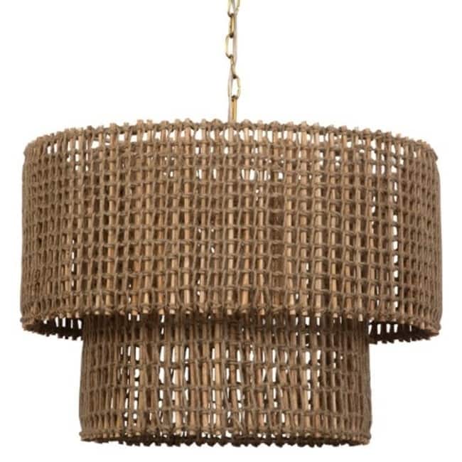 Uttermost 21595 Biswas 1 Light Pendant - Antique Brass