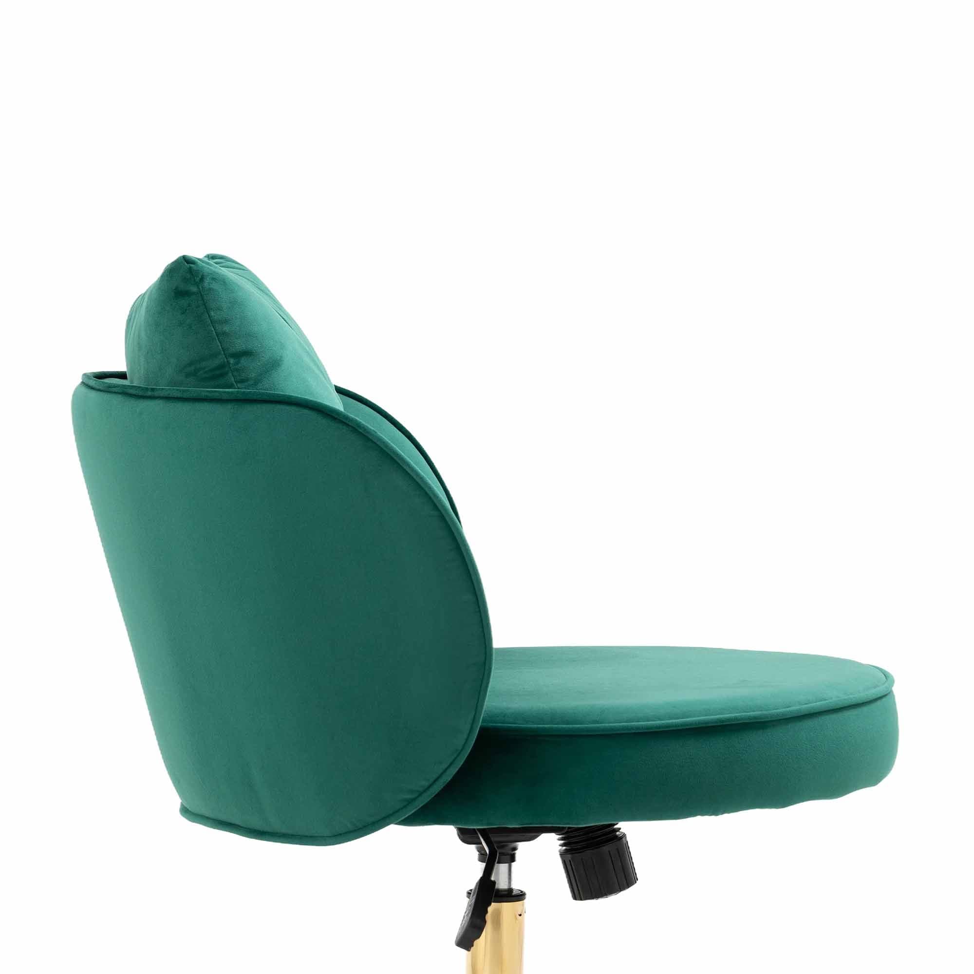 Emerald green sales vanity chair