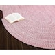 Rustic Farmhouse Braided Cotton Reversible Rounded Area Rug