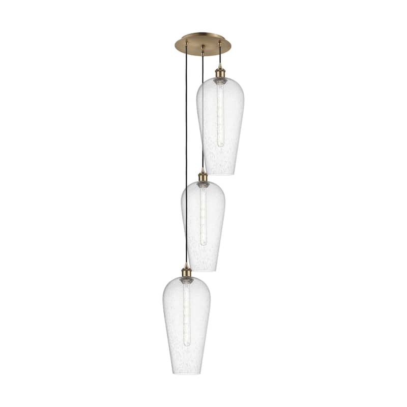 Innovations Lighting Endless Possibilities Ballston - Chelsea - 3 Light 15" Cord Hung Multi Pendant - Antique Copper/Seedy