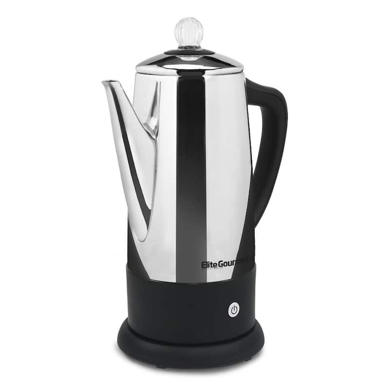 Elite Gourmet Stainless Steel 12 Cup Percolator EC-120