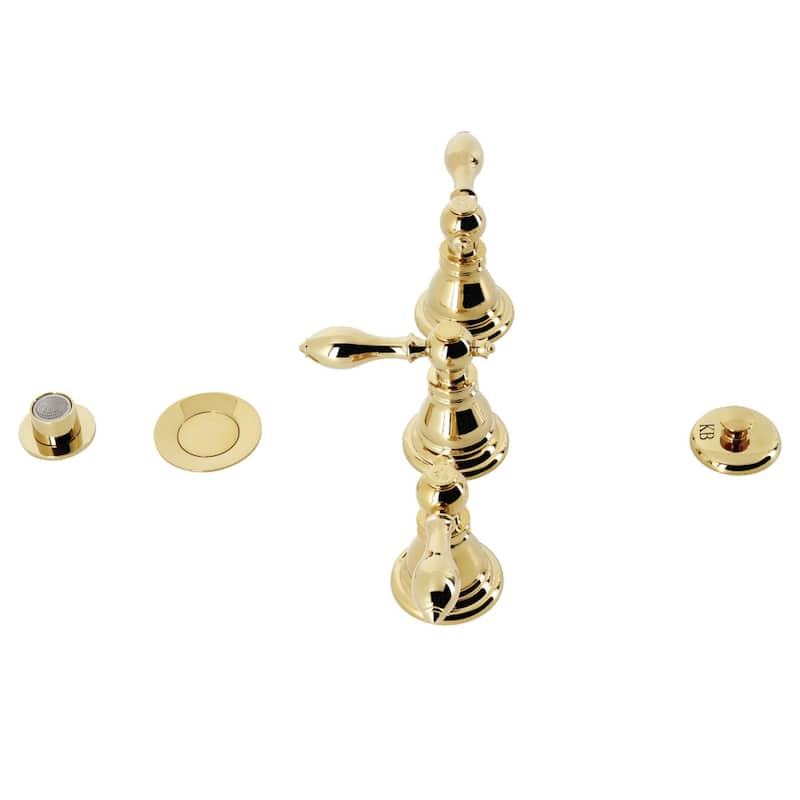 American Classic Three-Handle Bidet Faucet - Polished Brass