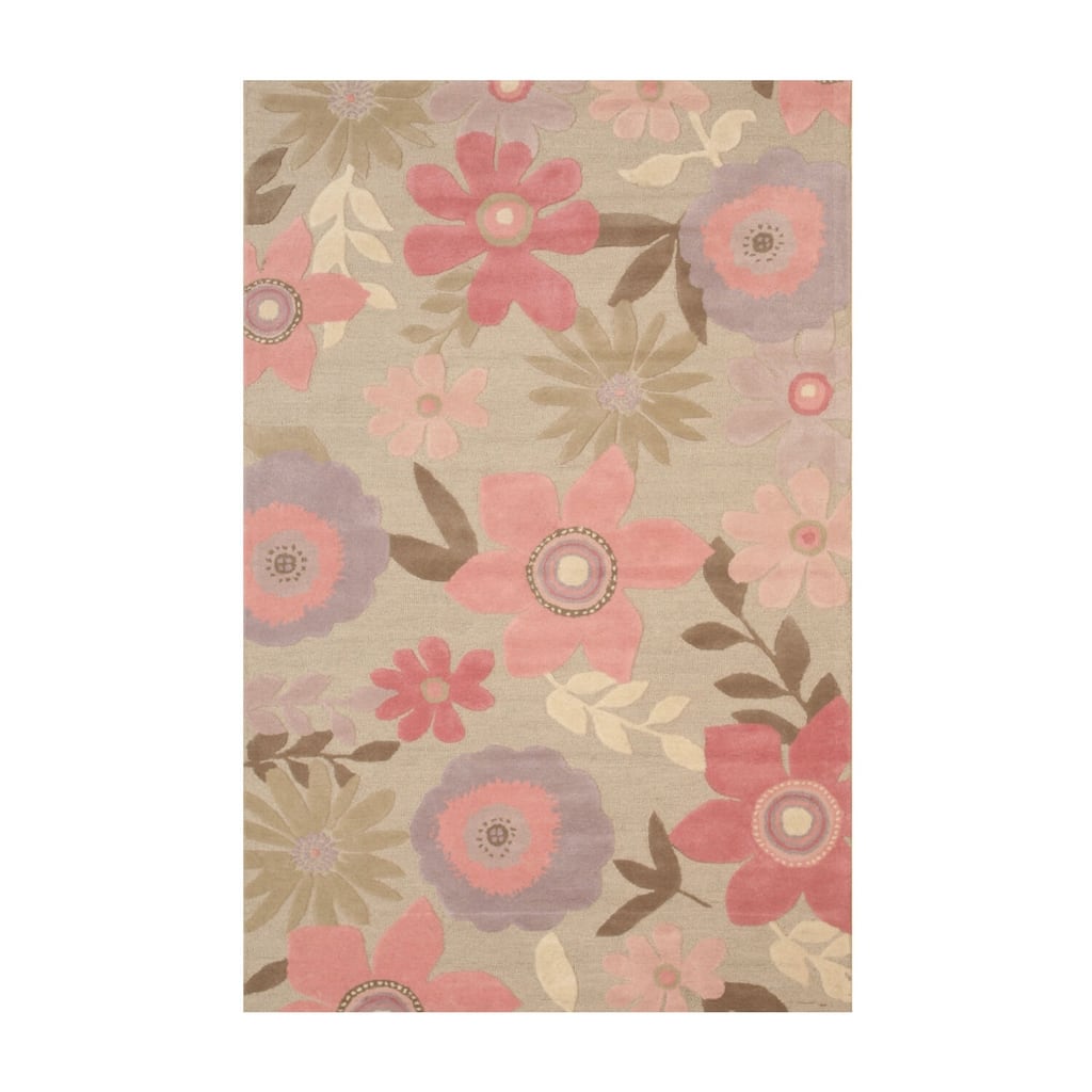 Gold Hand-Knoted Wool Transitional Florida Rug, 10' x 14', Elegant Wool, Durable Flatweave Design - N/A