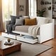 preview thumbnail 7 of 10, Alaterre Furniture Harmony Wood Daybed with King Conversion White