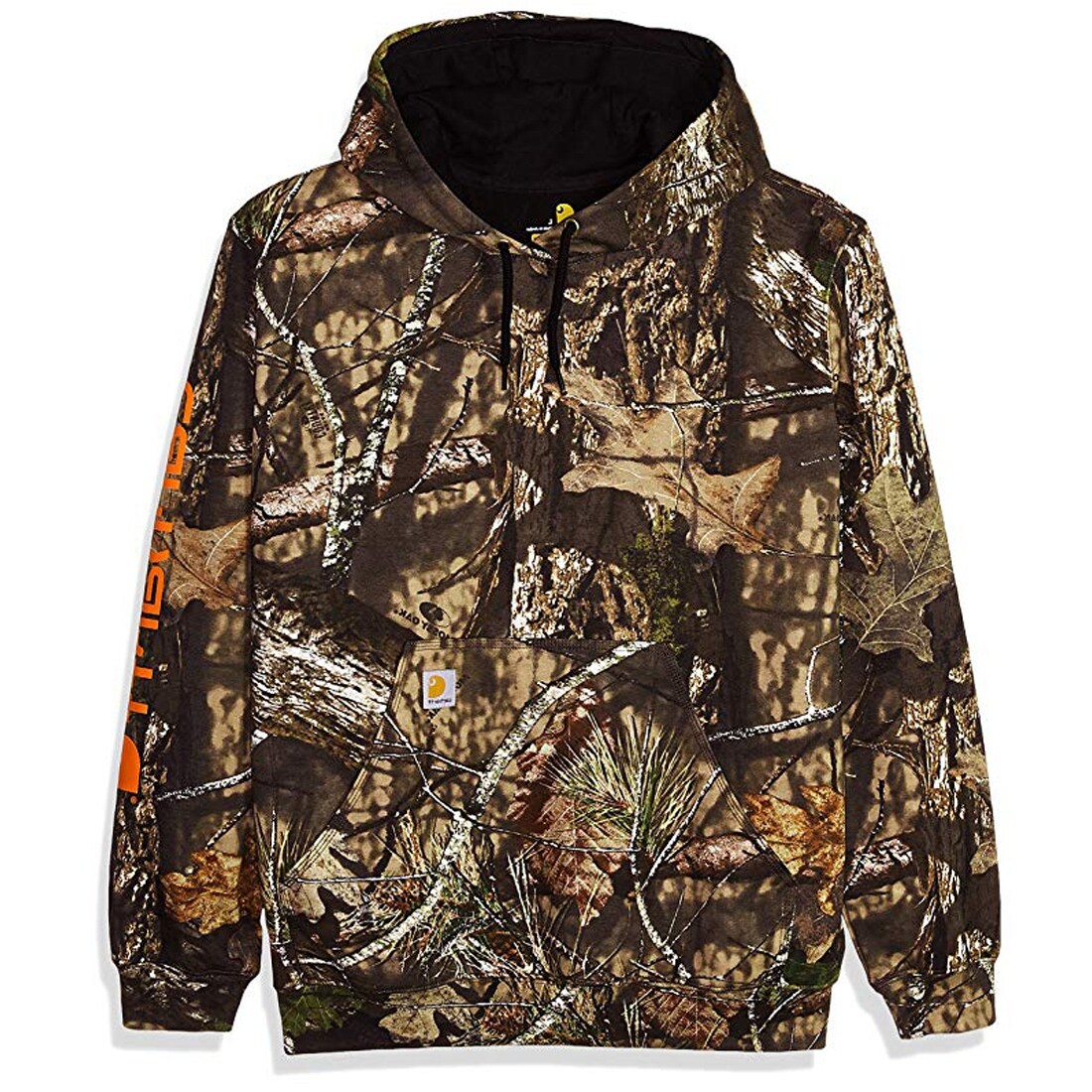 Midweight camo sleeve logo hooded sweatshirt new arrivals