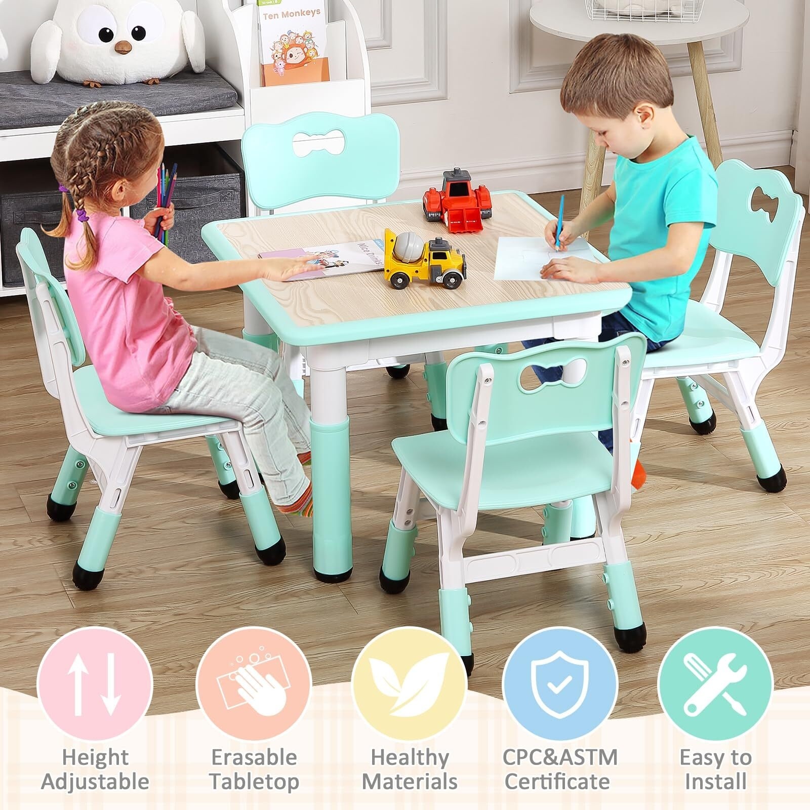 Children's arts and crafts table and chairs store