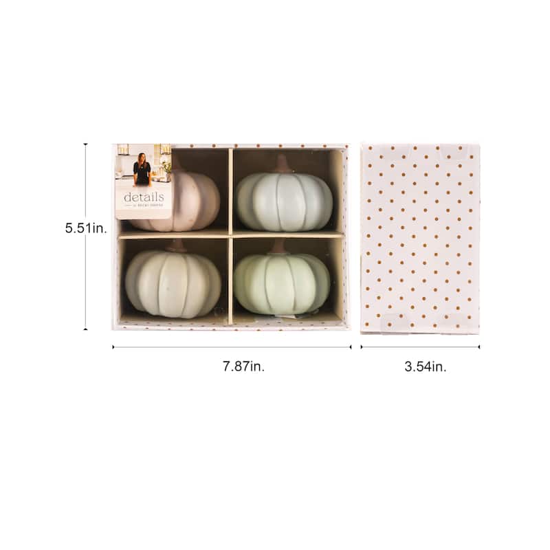 Becki Owens Details by DesignStyles Set of 4 Mini Pumpkins Fall Décor