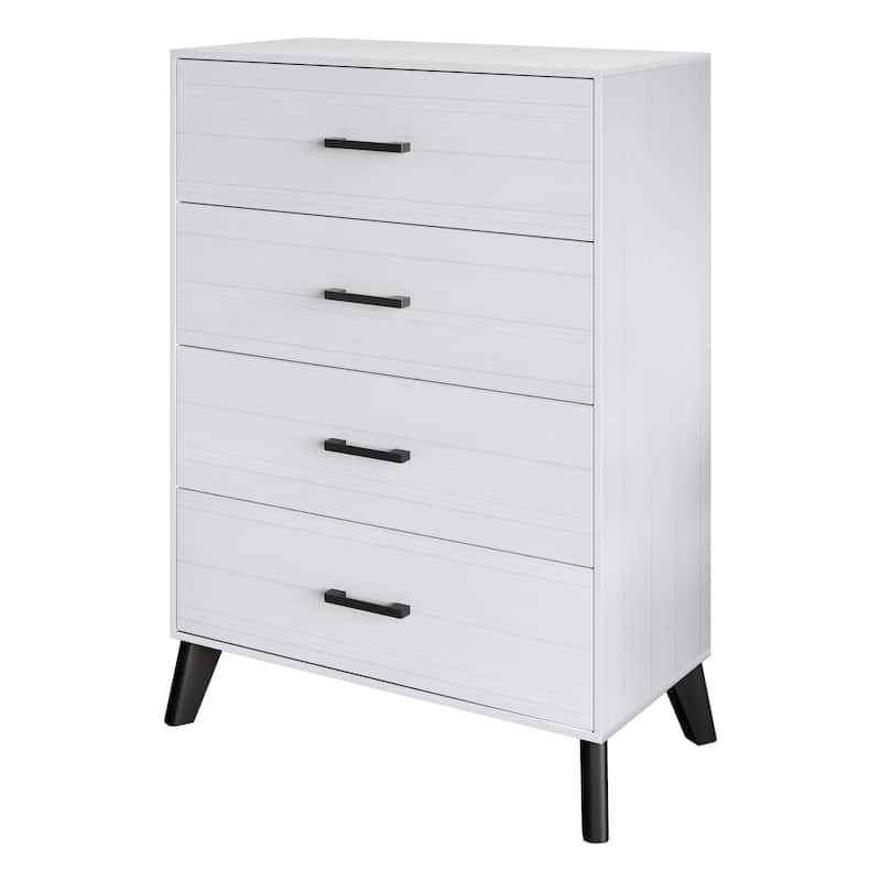 CraftPorch Classic Style 4-Drawers Wooden Chest