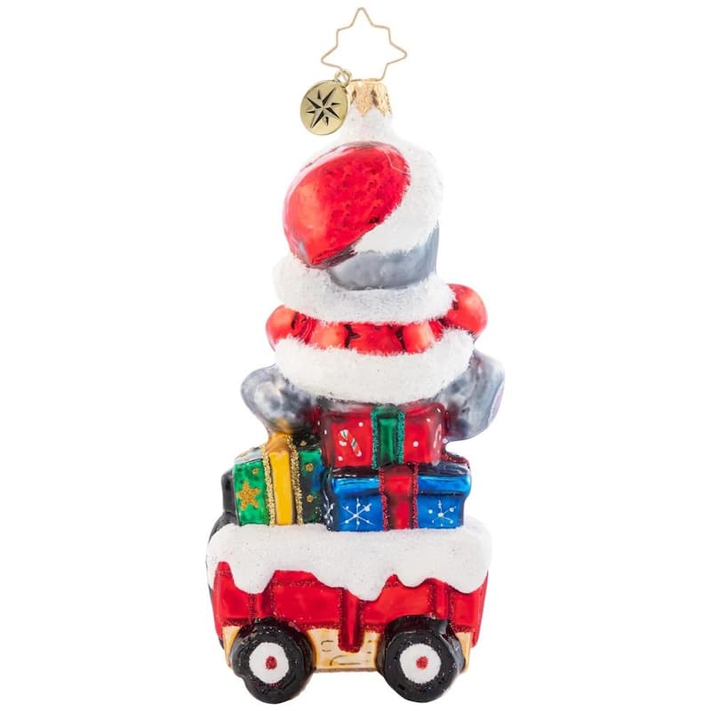 Christopher Radko Holiday Hippo The Go Christmas Ornament 1021550