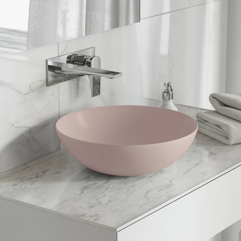 Swiss Madison SM-VS24 Classe 15-5/16" Round Ceramic Vessel Bathroom
