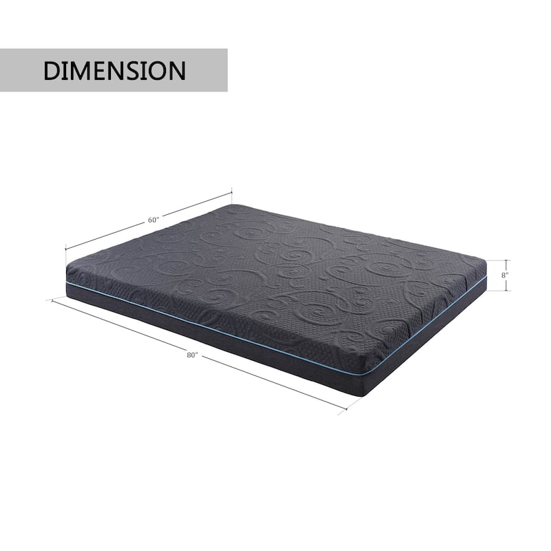 Chanson 8-Inch Cool Gel-Infused Memory Foam Hybrid Mattress