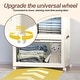 preview thumbnail 6 of 10, Portable Baby Wardrobe Closet with Magnetic Doors, Hanging Rod, 10 Hangers, White
