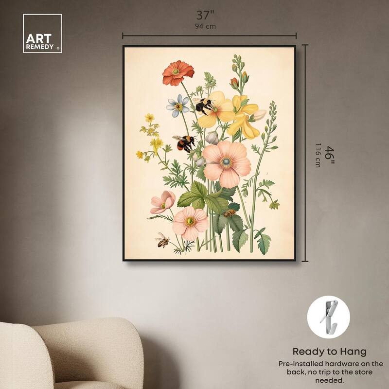 Pollinator Portrait I Canvas by Art Remedy