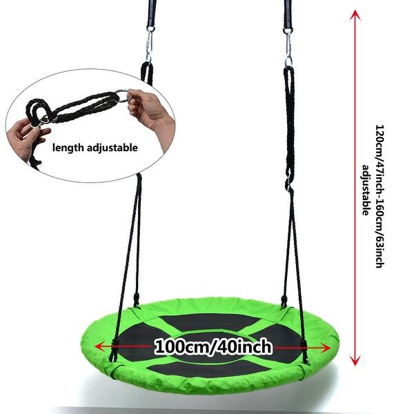 Detachable Swing Sets for Kids Playground Platform Swing Rope 1M 40'' Diameter - M