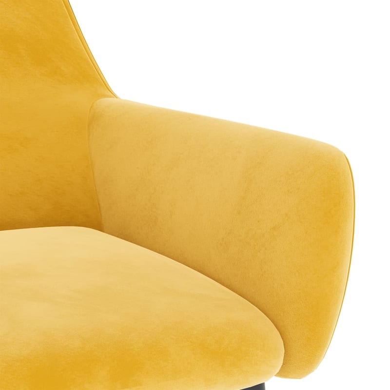 vidaXL Dining Chairs Upholstered Chair with Metal Legs for Living Room Velvet - 22" x 22" x 30.7"