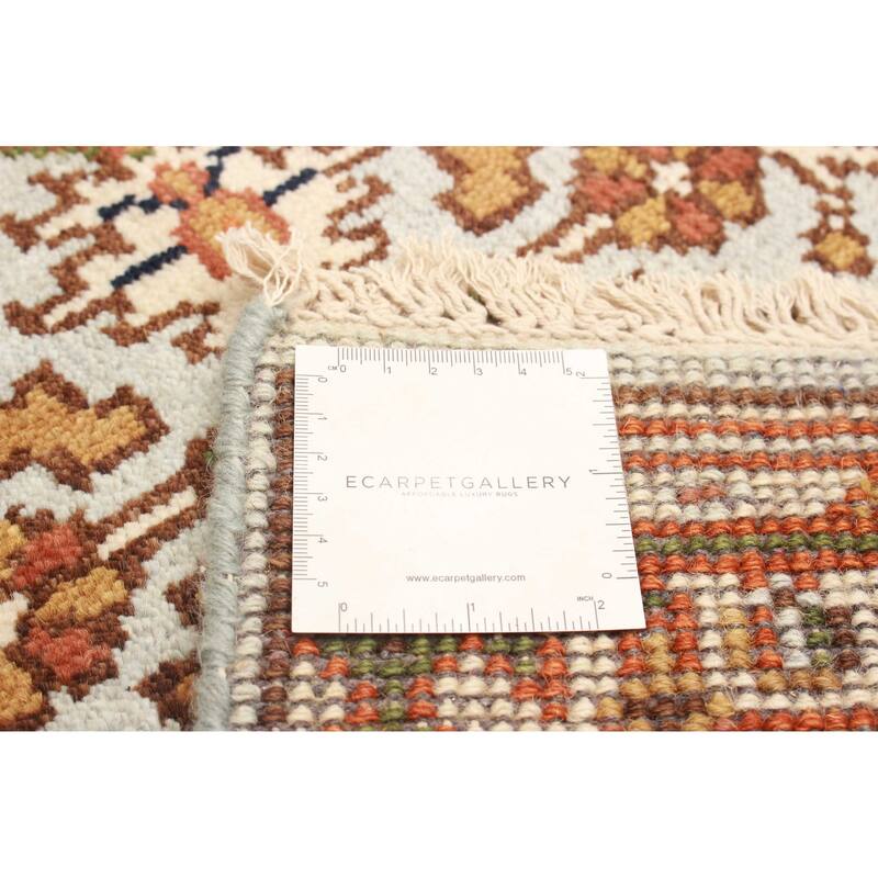 ECARPETGALLERY Hand-knotted Serapi Heritage Light Blue Wool Rug - 2'3 x 9'10