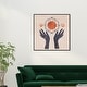preview thumbnail 19 of 62, Alchemy, Boho Sun and Moons Modern Blue Canvas Wall Art Print for Bedroom