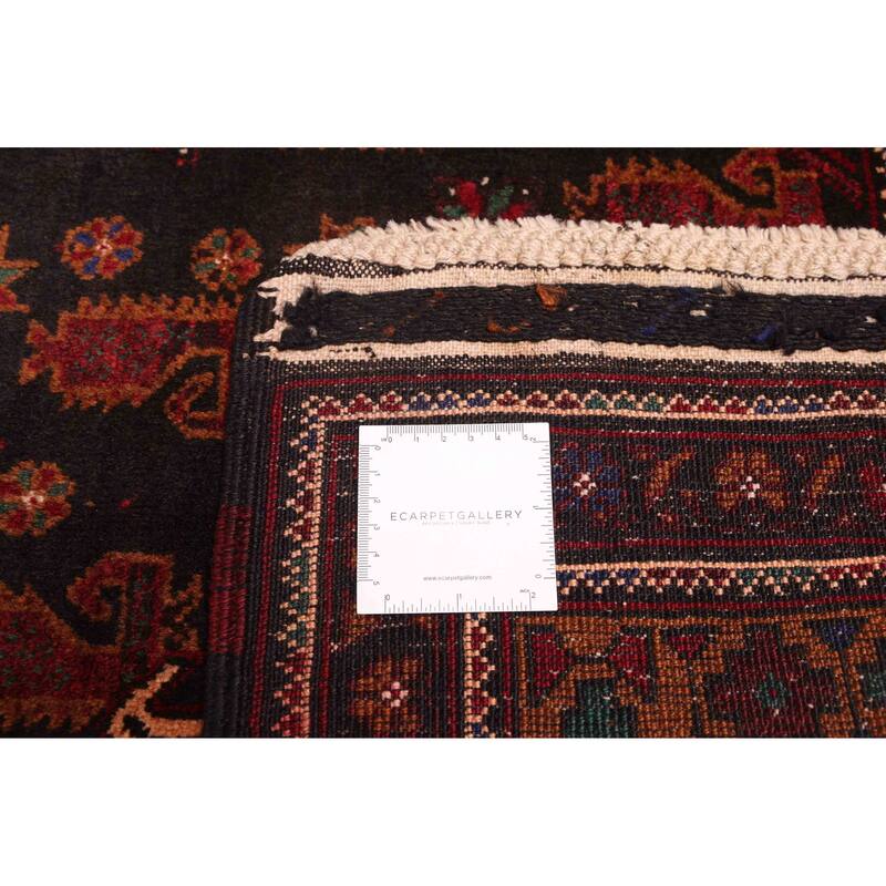 ECARPETGALLERY Hand-knotted Teimani Black Wool Rug - 4'0 x 6'10