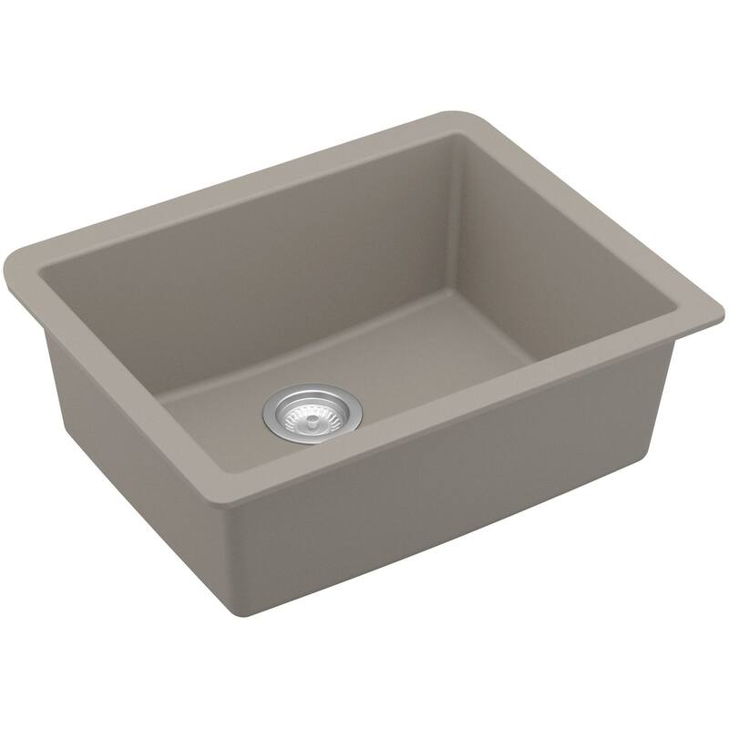 Karran USA QU-820-PK1 Quartz QU 24-3/8" Undermount Single Basin Quartz