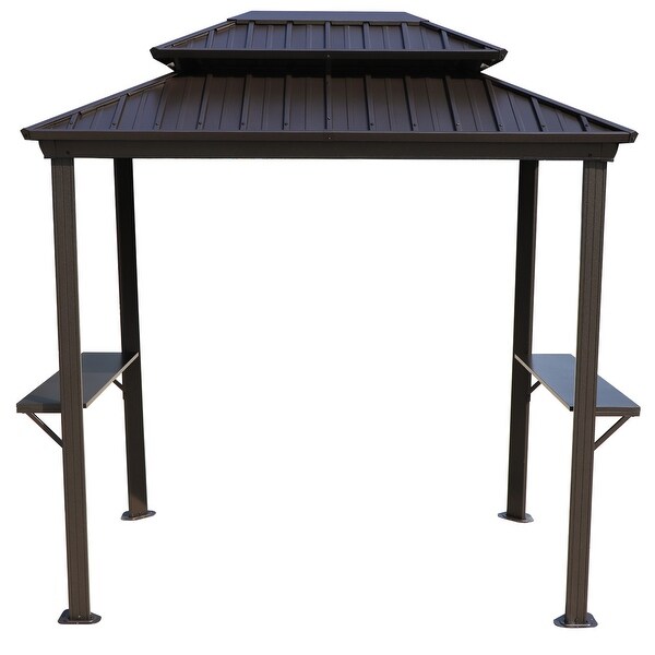 Kozyard Andra 8'X5' Soft Top Barbecue Grill Canopy with LED