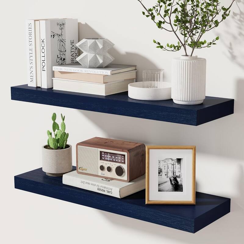Wall Shelves for Bedroom - Blue
