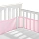 preview thumbnail 9 of 21, BreathableBaby Breathable Mesh Liner for Full-Size Cribs, Classic 3mm Mesh (Size 4FS Covers 3 or 4 Sides) Light Pink.