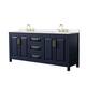 Option Dark Blue / White Quartz Top / Brushed Gold