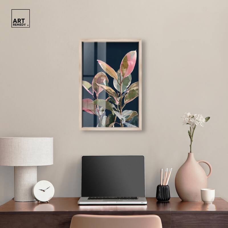 Fuchsia Frond II Shadowbox by Art Remedy