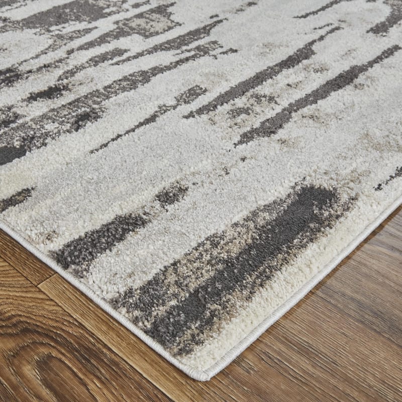 Vahar Power Loomed Abstract Modern Stain Resistant Soft Area Rug By HomeRoots - 144' X '108' X '0.63
