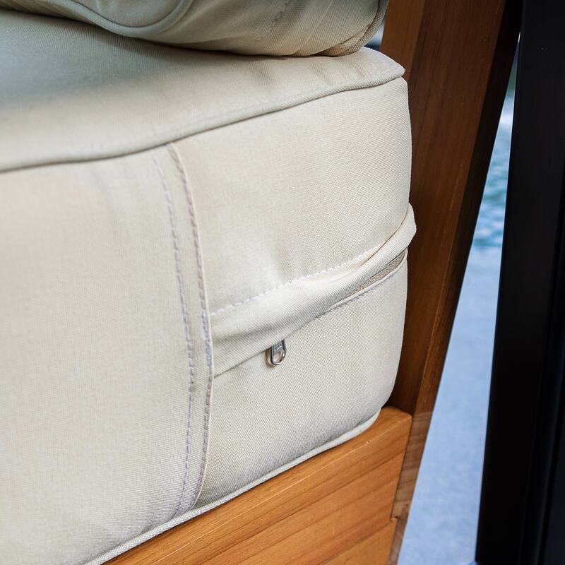 Cambridge Casual Carson 3-piece Teak Club Chair Outdoor Set with Cushion