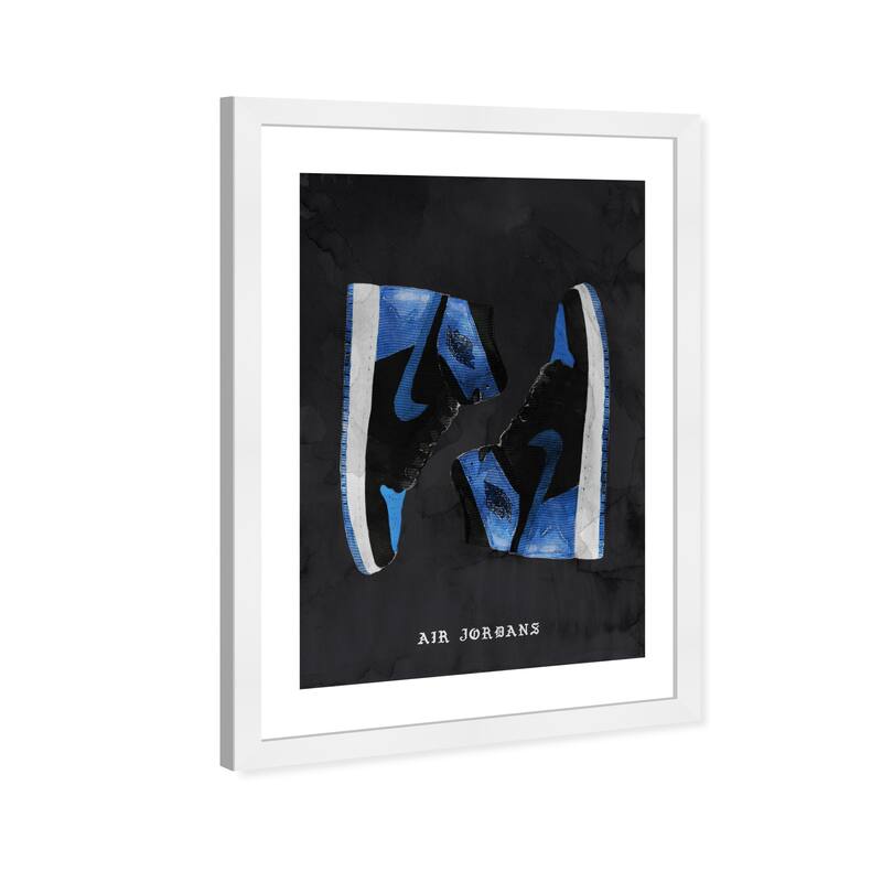 Wynwood Studio Prints Fashion and Glam Classic Sneakers VI Blue and Modern & Contemporary Wall Art Canvas Print