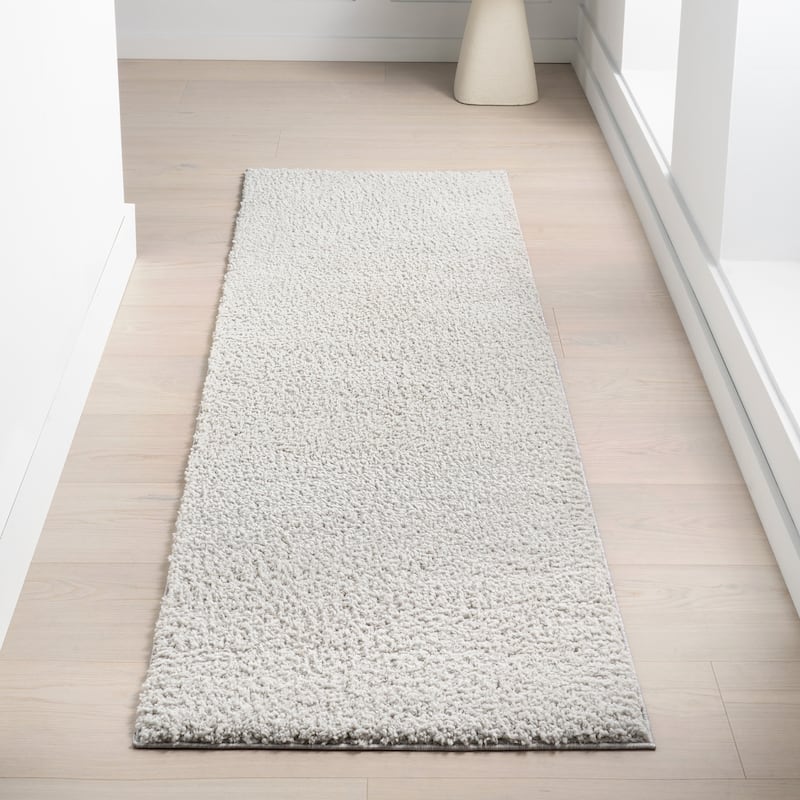 Nuloom Kerra Transitional Solid Area Rug - 2' 8" x 8' - Taupe - Runner